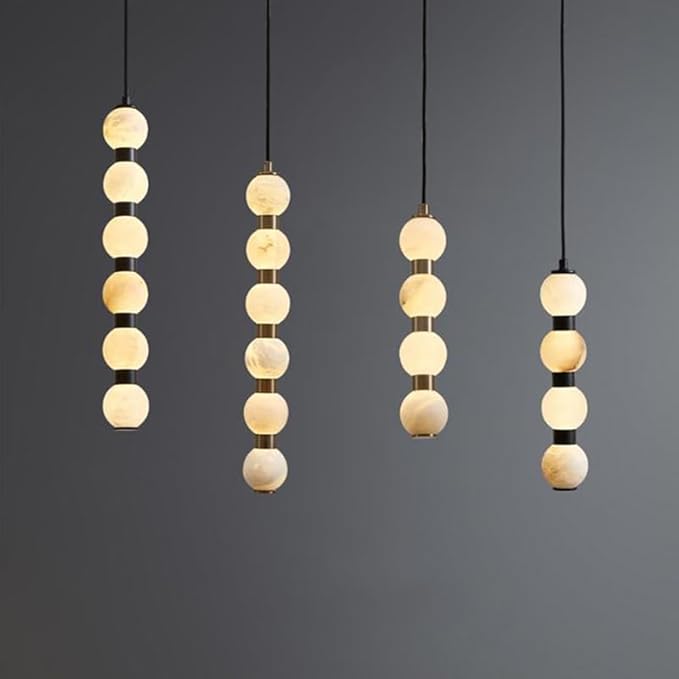 Pendant Lights, Modern Home Decor led Lights Pendant Light Lamps forstaircase Chandeliers for Living Room Hanging Indoor Lighting(Black 8 Head,APP with RC Dimmable)