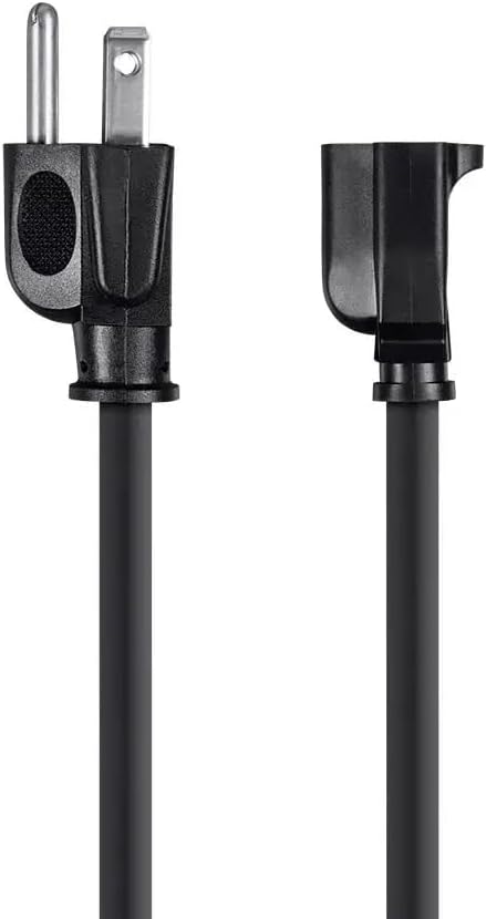 Monoprice 3-Prong Extension Cord - 6 Feet - Black (6 Pack) NEMA 5-15P to NEMA 5-15R, 16AWG, 13A