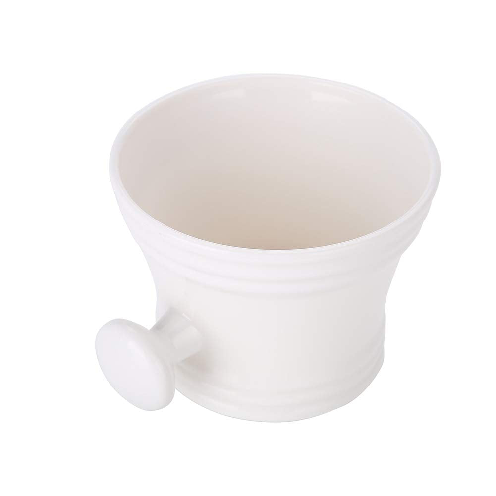2 Colors Plastic Shaving Soap Bowl Foam Shaving Soap Cream Bowl With Little Handle Shaving Bowl For Men, Traditional Wet Shaving