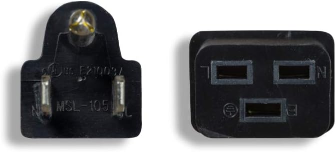 Cablelera North American Power Cord Extension, NEMA 5-15P to C19, 8', 14 AWG, 15A, 125V (ZWACPFAC-08)