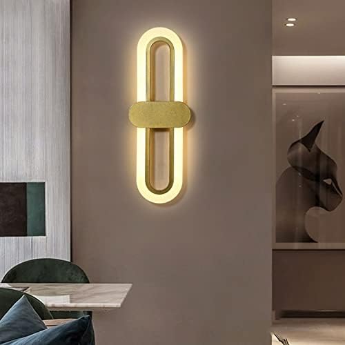 Bedroom Bedside Modern Minimalist Living Room Background Wall Led Three-Color Light-Changing Wall Lamp Simple Aisle Balcony Lamp, Lighting Chandelier