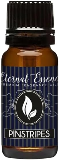 Eternal Essence Oils Pinstripes 10ml Fragrance Oil – Mint Leaves, Grapefruit, Cardamom & Amber Woods – Cool, Clean, Musk-Infused Scent with Magnetic Spice