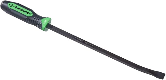 Mayhew Tools 14114GN Dominator Pro Curved Pry Bar, 17", Green