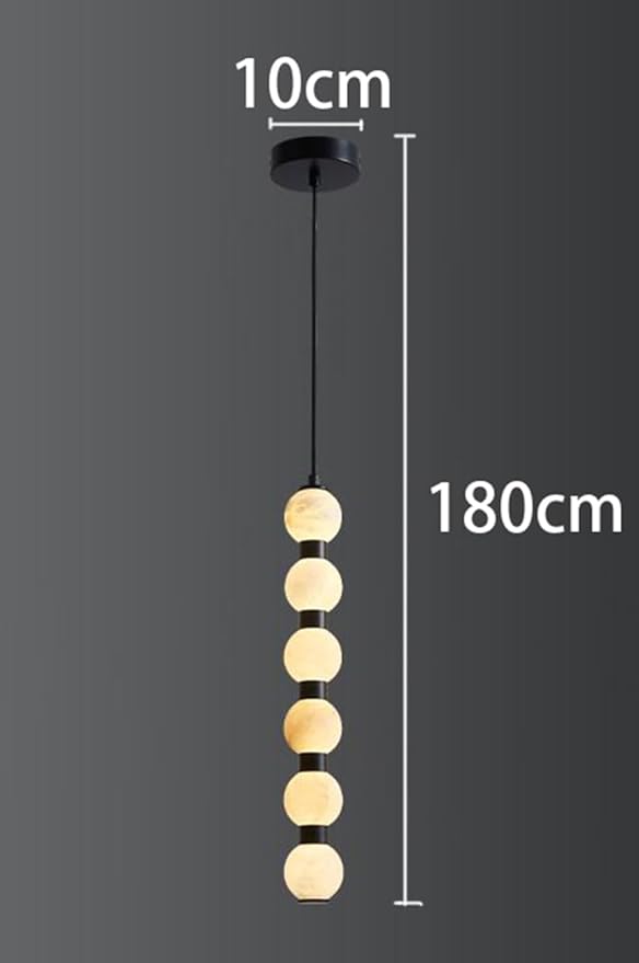 Pendant Lights, Modern Home Decor led Lights Pendant Light Lamps forstaircase Chandeliers for Living Room Hanging Indoor Lighting(Black 6 Head,RC Remote dimming)