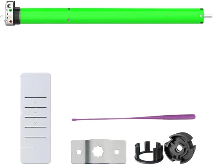 Remote Control DC24V Motorized Roller Shade Motor with Manual Override, 45mm Brushless Electric Awning Motor for Windproof Shades, High Torque Tubular Motor (50 N.m for Φ74mm（3"） Round Tube)