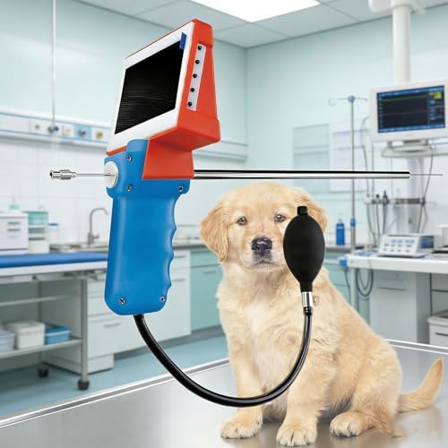 Artificial Insemination Kit for Dogs,HD Visual Breeding Device, with Adjustable Light, Photo & Video Functions, Artificial Insemination AI Gun,for Farm