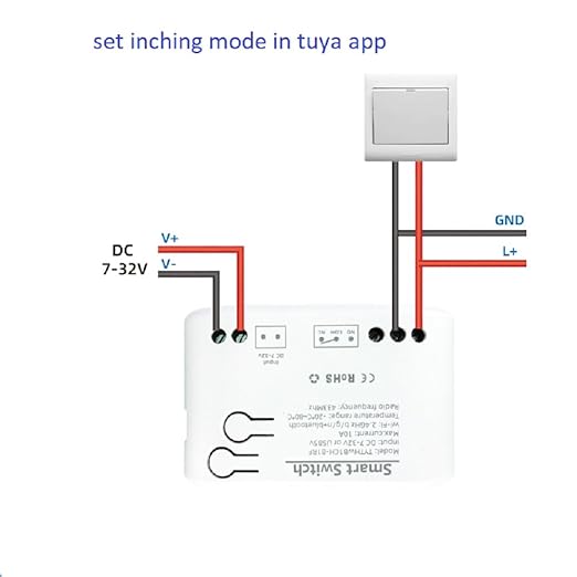 Tuya app 1 Channel WiFi Temperature Sensor Relay Switch,Dry Contac Compatible with Alexa Google Home