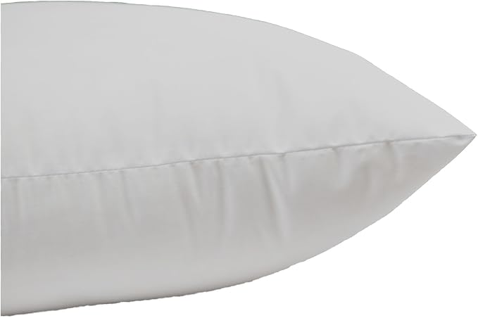 MoonRest Square Pillow Form Insert Hypoallergenic Sham Stuffer, 100% Polyester Microfiber Fill, Lined with Woven Cotton Blend Cover for Decorative Pillow Couch Sofa Bed Cushions 19 X 19