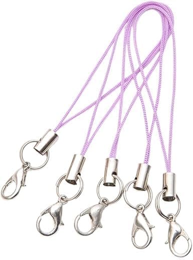 20Pcs Mobile Phone Rope Strap Charm Lariat Lanyard Phone Charms with Lobster Clasp Cords for Cellphone/USB Drive/Keychain/DIY Jewelry Accessories