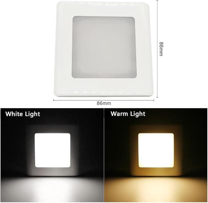 LED Step Lamp Stair Light AC85-265V Wall Light Corridor Aisle Lighting Indoor Wall Lighting WarmWhite Black