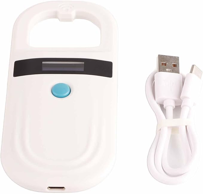 Rechargeable Animal Reader Microchip Scanner for Resource Management, Easy Operation, Applicable for Pet Groomers, Reading FDXB and EMID Microchips