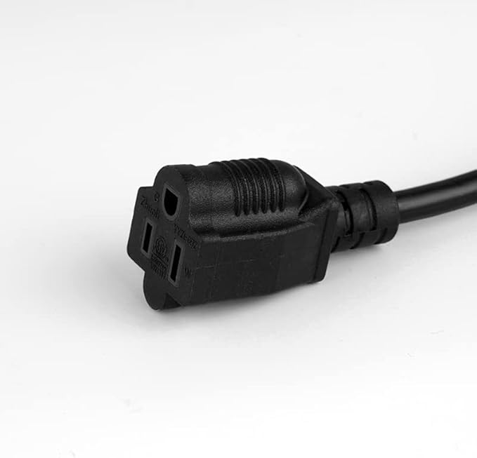 4 Pack 8ft Extension Cord Outdoor Indoor Use 16 AWG Heavy Duty Power Cord 3 Prong SJTW, NEMA 5-15P to NEMA 5-15R, Power Cable for Indoor and Outdoor Extension, ETL Listed