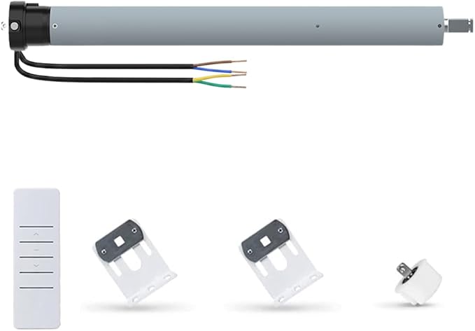 AC120V RS485 Motorized Roller Shade Motor, 45mm Electronic Limit Tubular Motor for Smart Blinds, Awning & Projector Screen, Compatible with Control4 (50 N.m for Φ55mm （2-1/8") Octagonal Tube