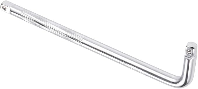 Breaker Bar - [1/4 Inch Drive] L Shape Socket Wrench Extension for Car Mechanical Equipment Repair Use, CR-V Steel