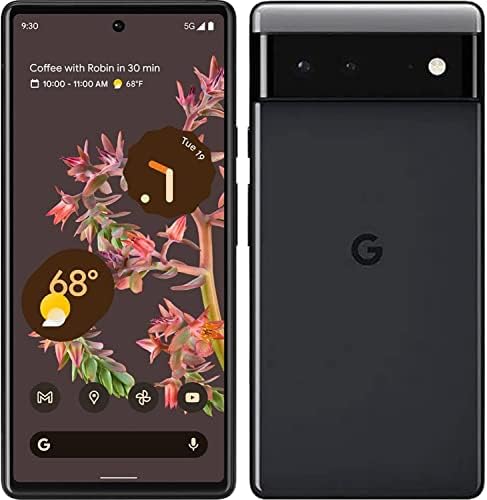Google Pixel 6 ��� 5G Android Phone - Unlocked Smartphone with Wide and Ultrawide Lens - 128GB - Stormy Black