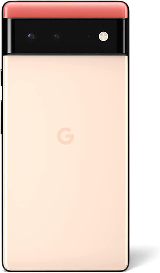 Google Pixel 6 ��� 5G Android Phone - Unlocked Smartphone with Wide and Ultrawide Lens - 128GB - Kinda Coral
