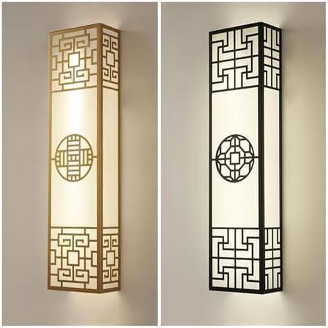 Chinese Zen Wall Lamp - Modern Minimalist Strip Light for Bedroom & Living Room, Elegant Bedside & Background Lighting, Perfect Home Decor Accent