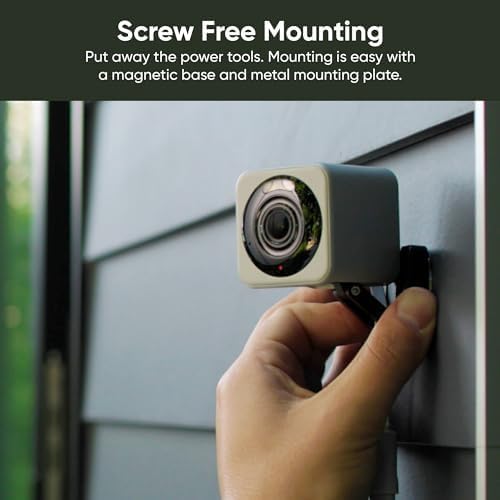 WYZE Cam v4 (Latest Model), 2.5K AI Security Camera, Indoor/Outdoor Cameras for Home Security, Baby Monitor & Pet Camera, Vibrant Color Night Vision, No Subscription Required, Free Expert Help
