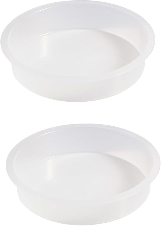 2pcs Plastic Round Bird Feeders Bowls, Wild Birds Seed Feeder Tray Bird Bath Water Bowls Accessories for Feeding Station Tray Perfect for attracting Birds