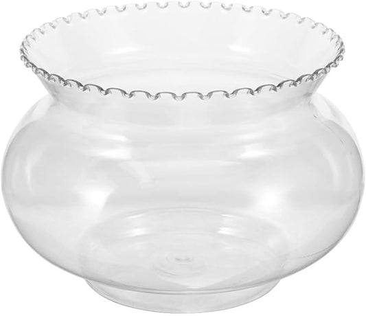 Cabilock Plastic Fish Bowl Clear Goldfish Bowl Globe Vase Terrarium Succulent Planter Holder for Home Wedding Decors 2200ml
