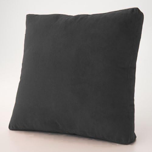 MoonRest - Faux Suede Microfiber Decorative Pillow (18"x18", Cool Black)