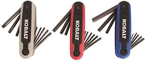 Kobalt 498862 25-Key Folding Hex Key Set, Inch/Metric/Torx 3-Pack