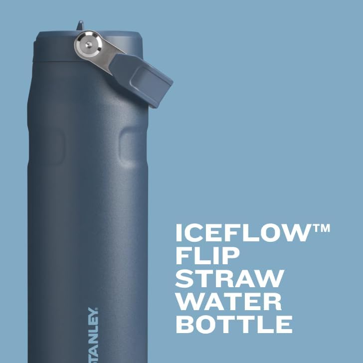 Stanley IceFlow 2.0 Water Bottle - 24 OZ Insulated Stainless Steel | Lightweight, Leak-Resistant, BPA-Free | Frost Finish