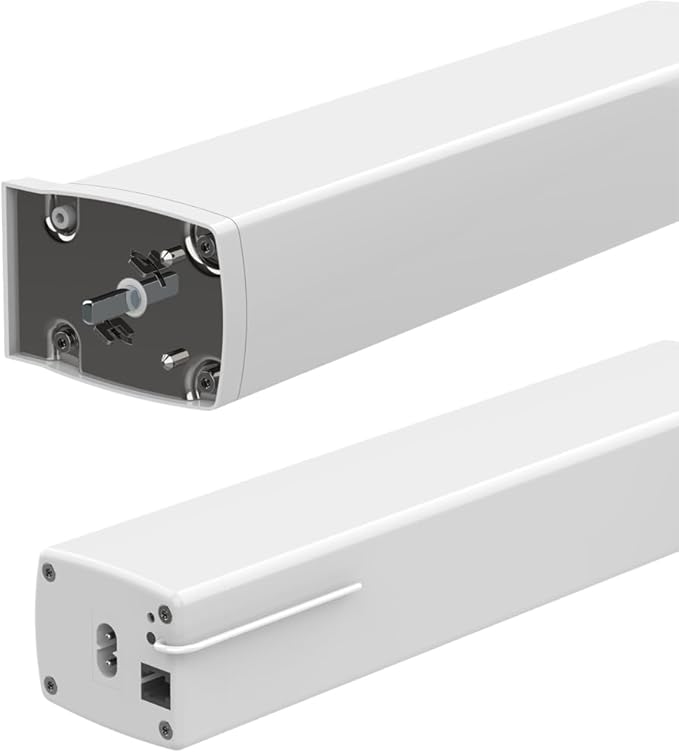 RS485 Motorized Curtain Track for Ripple Fold Curtains, 1.8N Automatic Curtain Opener System, Heavy Duty Electric Curtains with Remote for Smart Home (4.0 meters (157.4 inches))