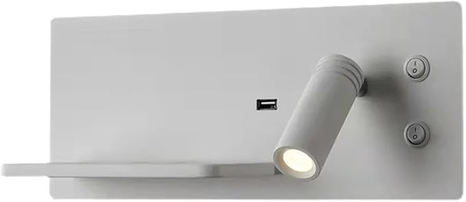 Wireless Charging Column Modern Minimalist Style LED Tone Wall Light Black White Luxury Home Decor Home Appliances Bedroom Nightstand,Soft Light