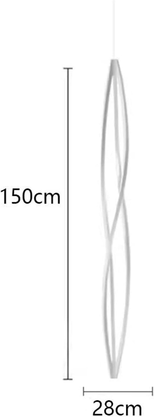 Pendant Lights, Modern Home Decor Led Lights Pendant Light Lamps Forstaircase Chandeliers for Living Room Hanging Indoor Lighting(APP with RC Dimmable,White 150cm)