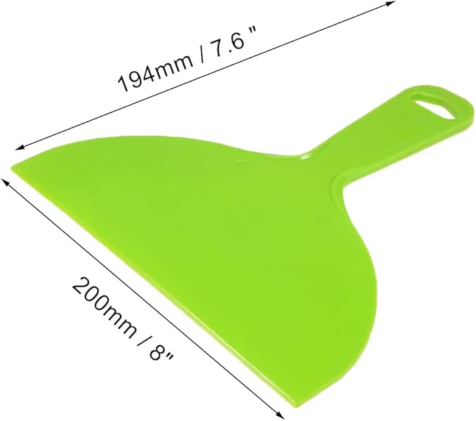 5Pcs Putty Scraper 8" Plastic Flexible Putty Knives,Large Size Pack,Disposable Spreader Flexible Plastic Paint Scraper Tool for Spackling, Taping Drywall Wall Painting (8")