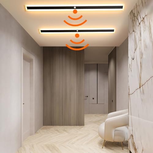 Modern LED Indoor Wall Light with Motion Sensor, Rectangle Aluminum Sconces, 3000K/4500K/6000K Adjustable Brightness, Ideal for Cabinet, Wardrobe, Office, Bedroom, Corridor.