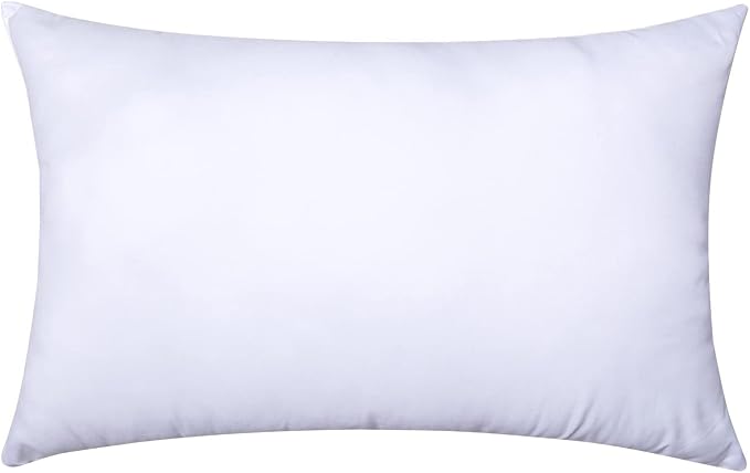 MIULEE 16x24 Inch Throw Pillow Insert for Couch Sofa Bed | Premium Virgin Filling, Soft Brushed Fabric, Rectangle Decorative Pillow, Lumbar Back and Neck Support