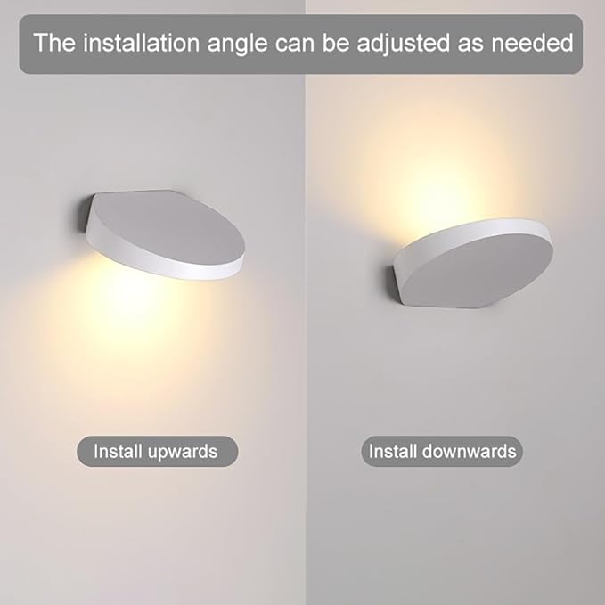 Set of 2 Warm White 3000K LED Stair Lights - 5W Indoor Wall Sconces for Living Room, Bedroom, Bedside - Art Gallery Picture e Lighting