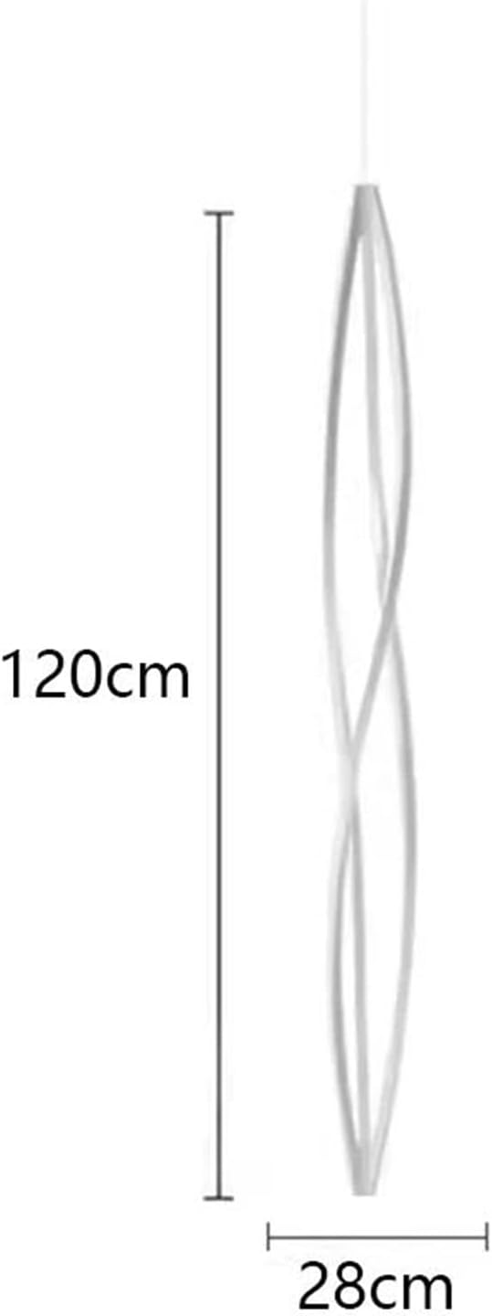 Modern Home Decor Led Lights Pendant Light Lamps Forstaircase Chandeliers for Living Room Hanging Indoor Lighting,Modern LED Chandelier(RC Remote dimming,White 120cm)