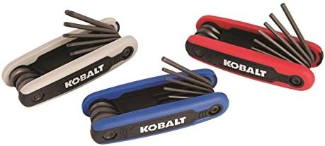 Kobalt 498862 25-Key Folding Hex Key Set, Inch/Metric/Torx 3-Pack