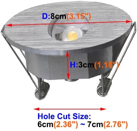 3W LED Steps Wall Light Aisle Wall Corner Lamp Fixture,Recessed Lighting Wall Lamps,Flush Mount Indoor Stairs Lights,Warm White 3000K