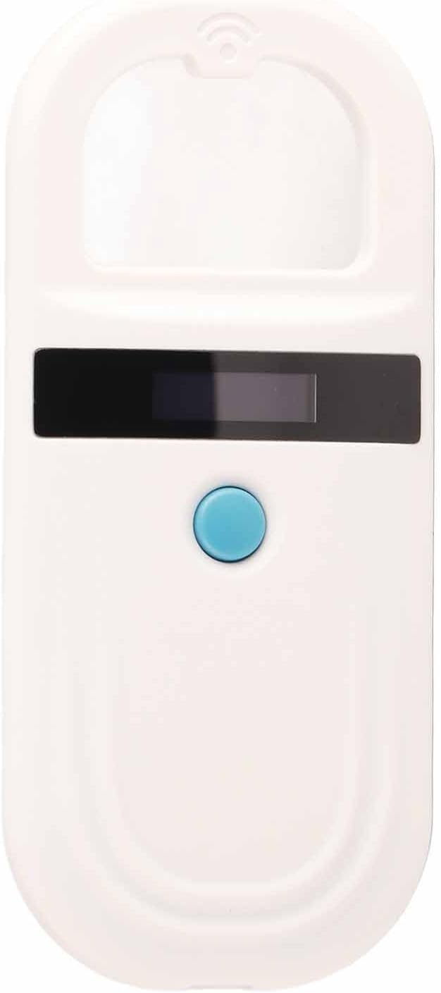 Sanpyl Animal Chip ID Scanner Reader OLED Display Screen Pet Tag Scanner Alarm USB Interface for FDXB and EMID Microchips, Includes USB Cable and User Manual, Suitable for Railway Detection