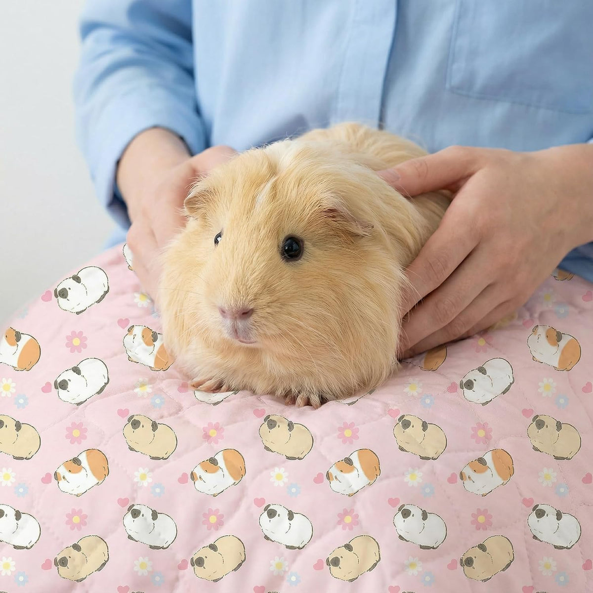 Guinea Pig Cage Liner, 49"x24" Bedding for Midwest Cage 2 Pack, Pink