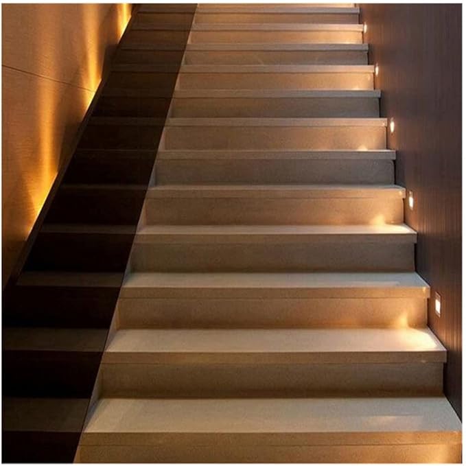 LED Step Lamp Stair Light AC85-265V Wall Light Corridor Aisle Lighting Indoor Wall Lighting WarmWhite Gold