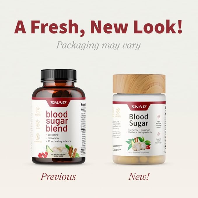 Snap Supplements Blood Sugar Blend, 60 Count