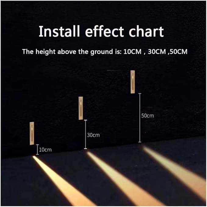 10Pcs Modern Stairway Lights LED Lights for Stair Railing Embedded LED Step Lighting 3W AC85-265V Not Waterproof, for Stair/Decks/Steps/Hallway/Movie Theater Corridor 6000K Brushed Silver