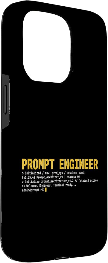 Prompt Engineer Terminal Screen AI Developer Software Coder Case for iPhone 15 Pro