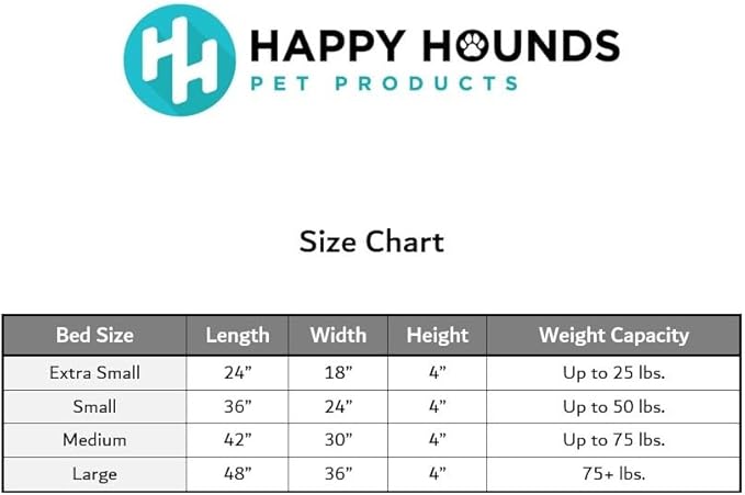 Happy Hounds Oscar Rectangle Orthopedic Foam Sherpa Dog Bed, Medium (42 x 30 in.), Mocha