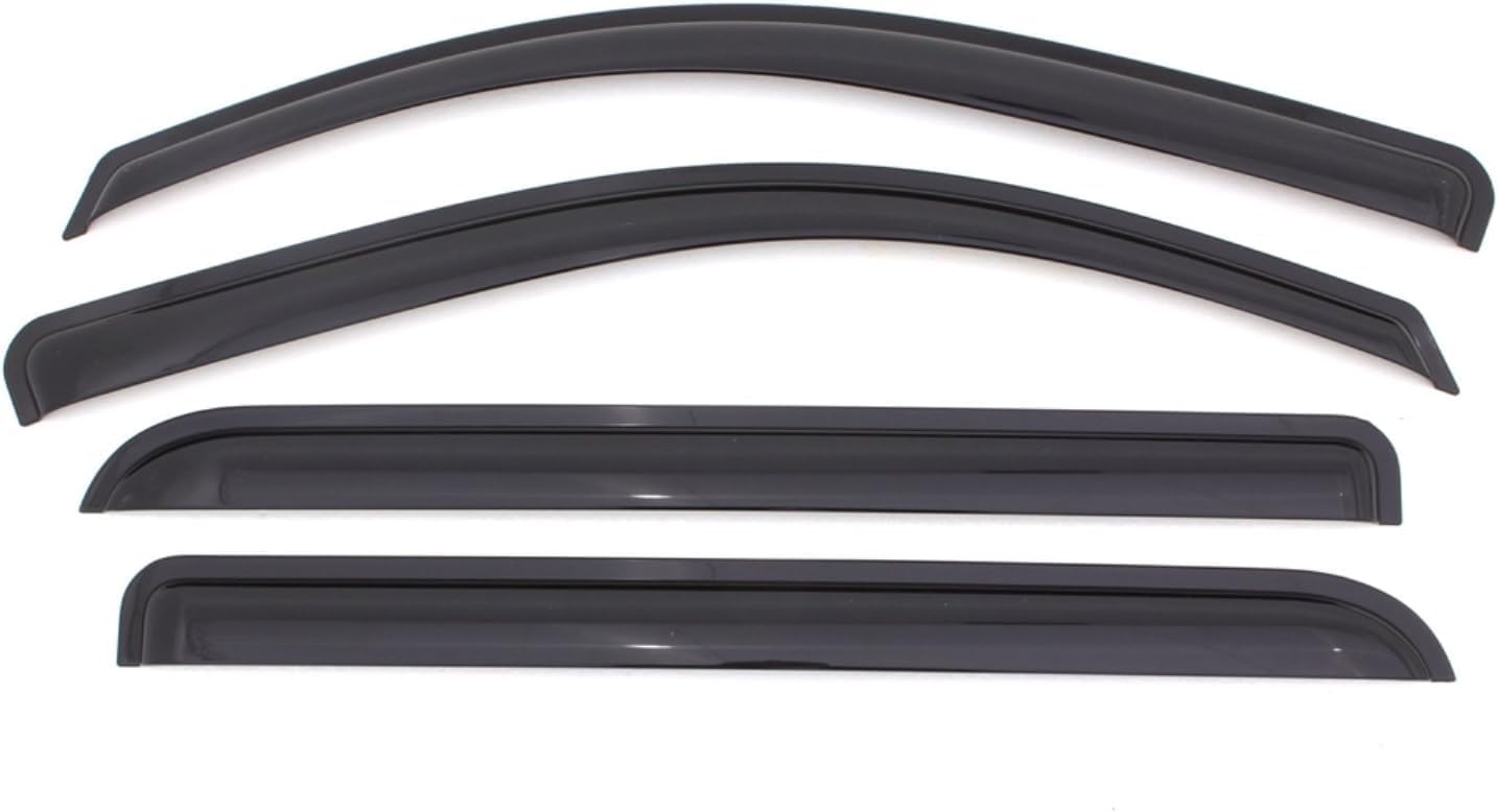 KPY Window Visor Compatible with Toyota Echo Sedan 2000-2005, 4PC Rain Guard Side Window Vent Deflectors Tape-On Style, 2000 2001 2002 2003 2004 2005