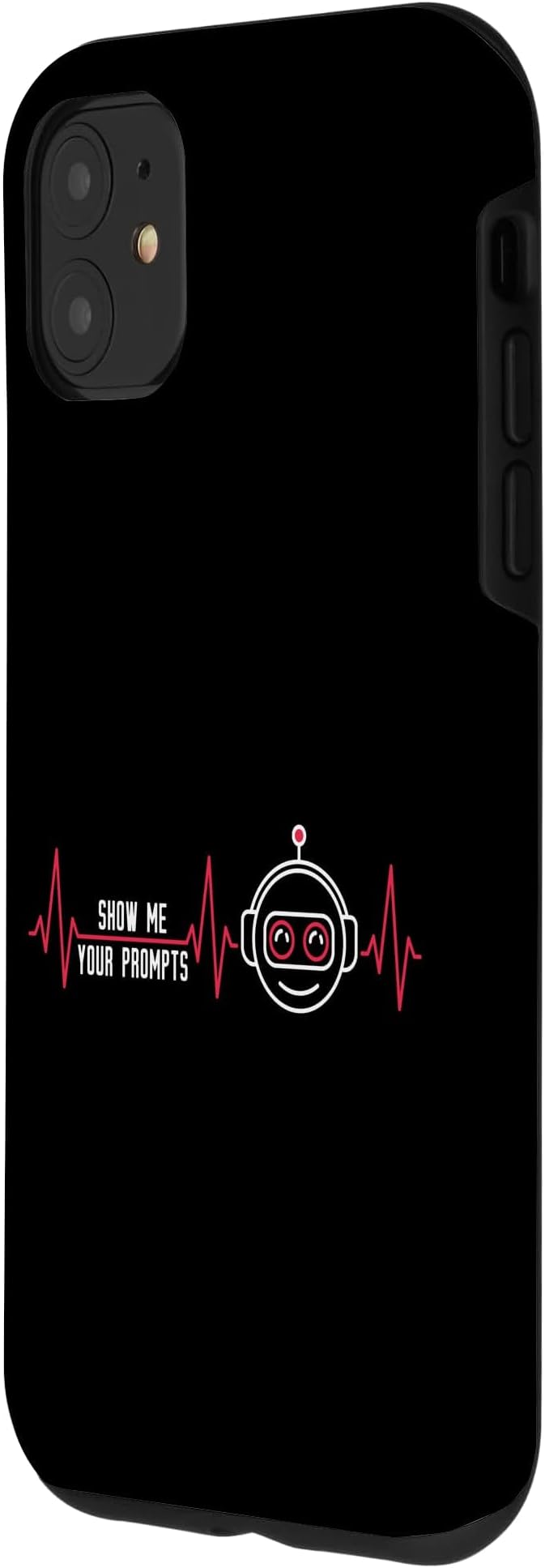 Show Me Your Prompts AI Artificial Intelligence Heartbeat Case for iPhone 11