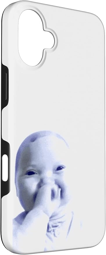 AI Baby Holding Laugh Meme Case for iPhone 16 Plus