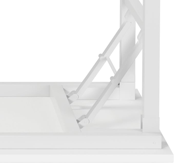 Need Office Computer Desk 60 Inch Sturdy Folding Laptop Table White | White Frame Writing Gaming Work Table/Foldable Home Office Desk/Sewing Table, No Assembly Required