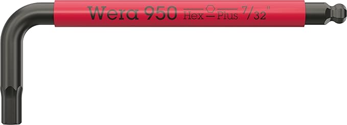 Wera - 05022641001-950/9 Hex-Plus Multicolour Imperial 3 L-key set, imperial, BlackLaser, 9 pieces