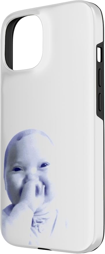 AI Baby Holding Laugh Meme Case for iPhone 15